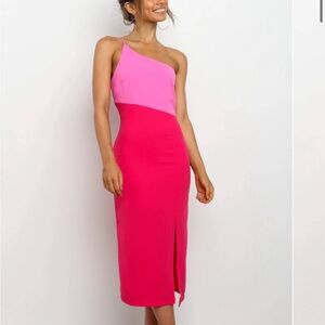 Two toned pink dress